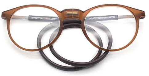 ABETOS Magnetische Lesebrille Rund Damen Herren Lesebrillen mit Magnetverschluss Vorne Faltbar Runde Lesehilfe Sehhilfe Brille mit Stärke