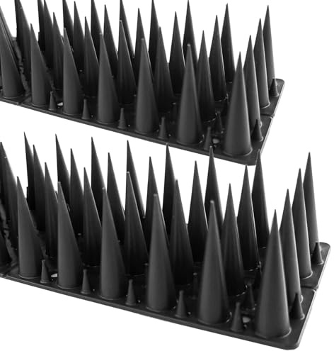 DY.2ten Pinchos Antipalomas y Anti Gatos 3,0 M (30 cm, 10 Piezas), Picos Anti-Pájaros, Ideal para Balcones, Techos, Jardines y Barreras. Resistente y Duradero, Disuasivo para Palomas, Gatos y Aves.