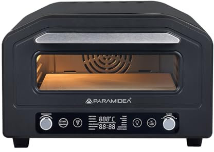 PYRAMIDEA Forno Elettrico per Pizza Inforno con i Consigli di Errico Porzio 1700W Colore Nero PIF401