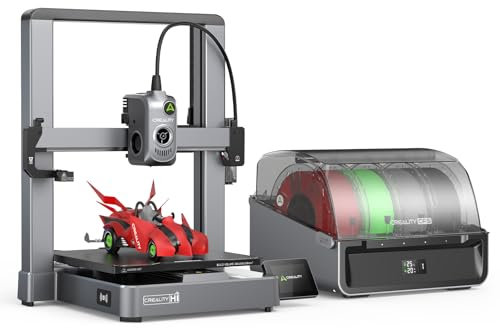 Creality Hi Combo (A) 3D-Drucker, 500 mm/s Druckgeschwindigkeit, Mehrfarbendruck, Geräuschloser Druck, Automatische RFID-Erkennung von Verbrauchsmaterialien, Druckgröße 260 x 260 x 300 mm