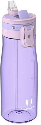 Sparrow Trinkflasche - TouchFlow Tritan Wasserflasche - 500ml, 750ml, 1L - BPA-frei - Sportflasche Auslaufsicher - Trinkflaschen mit Strohhalm für Sport, Outdoor - Leicht, Nachhaltig