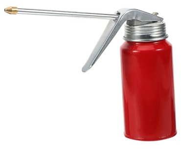 PRETYZOOM Bidon D'huile Haute Pression Pratique Portable Couleur Aléatoire 200ml en Acier Double Pompe, Burette Huile Moteur pour Mécaniciens et Amateurs de Bricolage