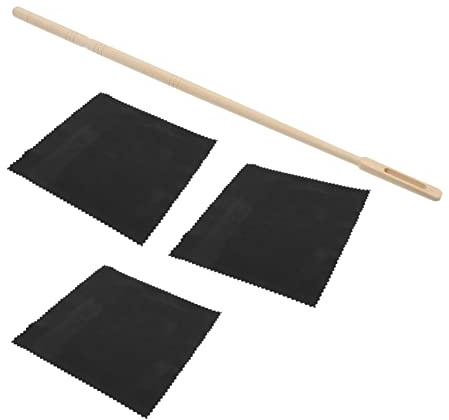 Toyvian Pulitore Per Flauto Bacchetta e Panno Kit Di Pulizia Portatile Per Strumenti Musicali Rimuove Macchie e Impronte Digitali Materiale Di Flessibile e Riutilizzabile