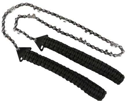 Motosierra manual - herramienta de supervivencia, cortador compacto | 11 dientes sierra de alambre portátil para montañismo. Para acampar al aire libre. Equipo de rescate de emergencia con cables de a