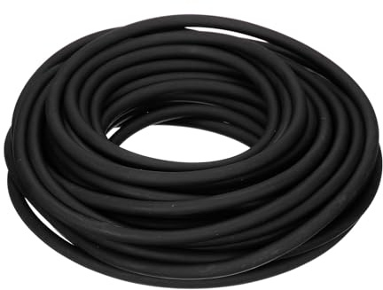 YELARXI Natural Latex Rubber Band, 32.8 ft Slingshots Replacement Bands 0.24x0.12(ODxID) Heavy Pull Tube Elastic Rubber Bands for Adults Outdoor Hunting Shooting Games (Black)