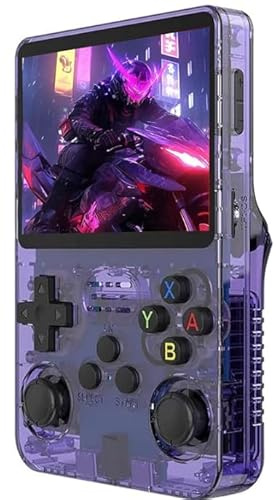 TYLATEK R36S Consola Retro Portátil - 20.000 juegos Pantalla IPS 3.5 de Colores Vivos, 128GB, Miles de Juegos Clásicos, Sistema ArkOS, Batería 3500mAh, Compatible con PSP, PlayStation 1, N64