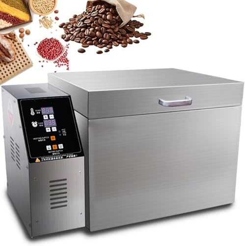 Electric Coffee Bean Roaster for Home Use, Electric Drum Roaster for Nuts, Peanuts, Cashews, and Chestnuts - Type 5 Roasting Machine