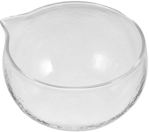 Garneck Tazón de Té Chino Transparente de Vidrio Multifuncional Taza Práctica para Preparar Té Tradicional Taza Vintage y Ocasión Especial Vidrio Resistente y Capacidad Media