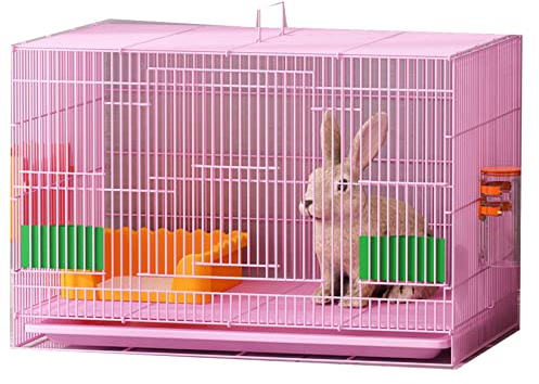 Haustierkäfig Kleintierstall Kaninchenstall Indoor mit Auslauf Meerschweinchen Lebensraum Belüftungstür Abnehmbares Tablett