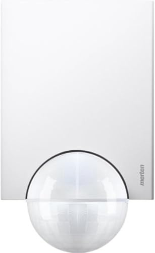 Schneider Electric Merten Argus Bewegungsmelder Innen- und Außen, 565219 | 220 Basic, 360 Grad Nahfeldbereich, IP55, polarweiss