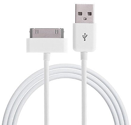 NOVAGO Cable USB para Cargar y sincronizar Vuestra Apple iPhone 3, iPhone 4 / 4S, iPad, iPad 2, iPod Touch, iPod Nano, iPod Classic-NOV@GO® (1 Metro)