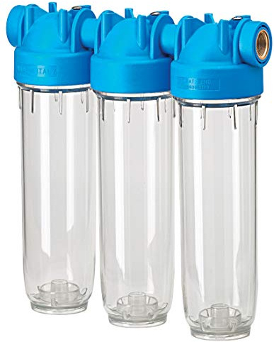 purway® DP 20 TRIO 3/4 OT TS DREIFACH Filtergehäuse Hauswasserfilter | Robuste Grundlage für eine flexible und einfache Wasseraufbereitung