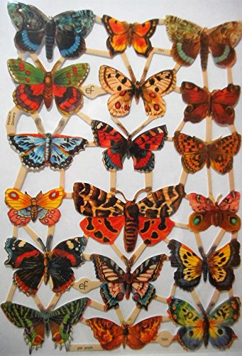 Glanzbilder Schmetterling EF 7221 Oblate Posiebilder Scrapbook Deko GWI 556