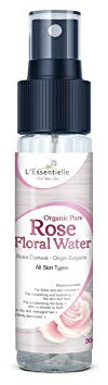 Pure Organic Rose Floral Water 30ml Spray Mist Pocket or travel size
