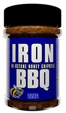 Angus & Oink | IRN BBQ Rub & Seasoning | High-Octane Honey Chipotle Flavor | Great for Ribs & Chicken | Gluten-Free | 220g