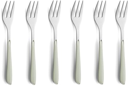 Kuppels 2294SABS01AN6 Lot de fourchettes à gâteau en acier inoxydable