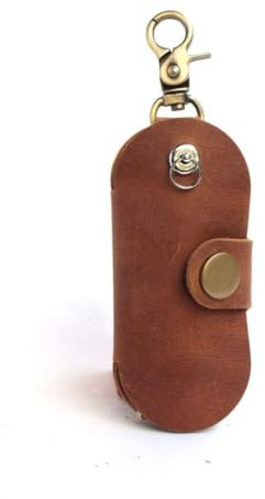 Upgraded Version of Simple Multifunctional Leather Key Organizer Door Key Car Key Case Handcrafted Key Holder with Keyring