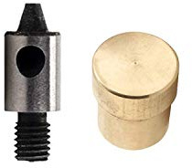 Trimming Shop 4mm Gold Base Multi-Layer Hole Cutter Punch Die Set | for Universal Green Machine Hand Press for Fabrics & DIY Leather Craft, Fixing & Fastening Clothes