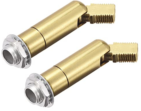 sourcing map Sloped Ceiling Adapter 180/355 Degree Swivel, for Chandelier Ceiling Pendant Light, Gold Bronze Pack of 2