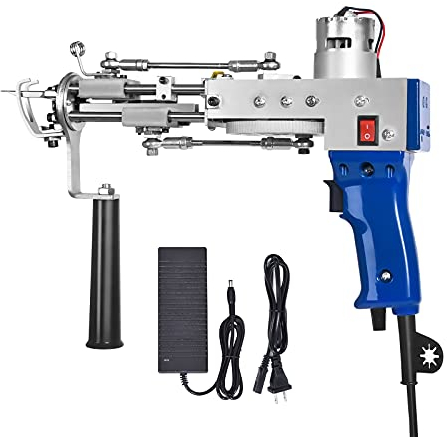 Elektrischer Teppich Tufting Gun, Pistole Rug Gun Machine Starter, Teppichmaschinen 100V-240V 7-19mm (Cut Pile)