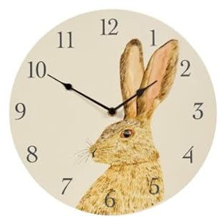 Smart Garden Products Country Style Outside In Wall Clock, 12 (Hare)