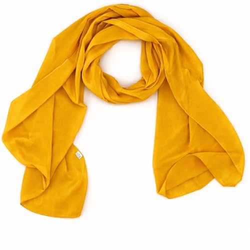 FASHION YOU WANT Damen Schal Stola Halstuch Tuch Seidentuch aus Chiffon für Frühling Sommer Ganzjährig