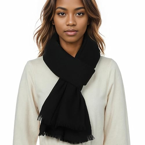 Schal Schwarz Stola Festlich für Abendkleid Winter Schals Tücher Damen Pashmina