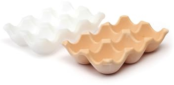 JESMONITE Silikon Gießform 6er Eierpalette, 10 x 14,5 x 3,5 cm, Geeignet für Kreativgießmasse, Beton, Gießharz, Vielseitig und kreativ gestaltbar