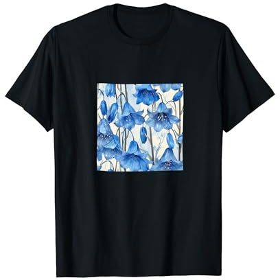 Graphique motif aquarelle fleur jacinthe des bois T-Shirt