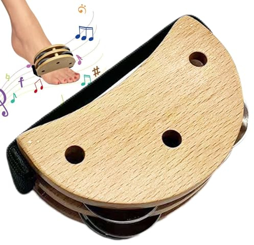 Foot Percussion | Foot Tapping Tamburin Percussion | Foot Drum Set mit Elastikband, Musikinstrument, Foot Percussion Shakers für extra Rhythmen Sounds