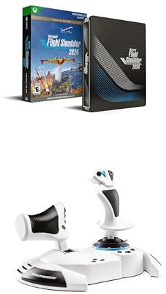 Microsoft Flight Simulator 2024 – Premium Deluxe SteelBook® Edition + Thrustmaster T.Flight Hotas One Microsoft Flight Simulator Edition