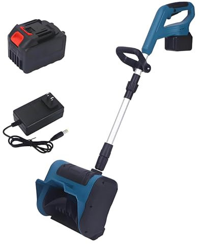 Pala Da Neve Portatile, Spazzaneve Ricaricabile, Rimozione Efficiente Della Neve, Lancia Neve con Impugnatura Regolabile, per La Rimozione Della Neve Invernale Dal Vialetto(One Batteries)