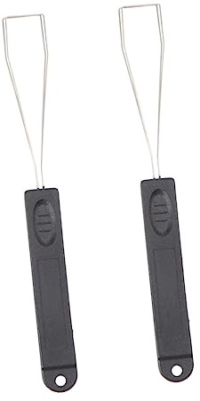 SHINEOFI 2pcs Outil en Acier pour Retirer Les Touches de Clavier Mécanique Nettoyage Facile Noir