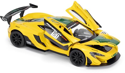 McLaren P1 1:24 Scale Die-Cast Model Car - Yellow | Detailed Collectors Edition Diecast | Official Licensed Product