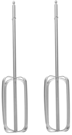 Fouet à Œufs de Remplacement en Acier Inoxydable, 2 Pcs, 4 Configurations | Compatibilité pour Perceuses Électriques, Argenté, Fouet Mélangeur Polyvalent, Mélange sans Éclaboussures