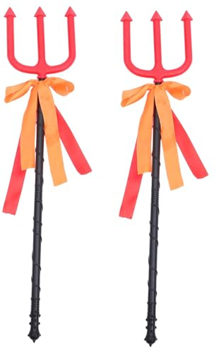 BESTonZON 2 Diavolo Plastica Realistico per Costume Halloween e Cosplay Accessori Leggeri e Autentici per Feste Tema