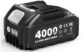 Compatible con Makita, Herramienta eléctrica de 21 V, Sierra, Taladro, Amoladora, Llave Inglesa inalámbrica de 4,0 Ah, soplador con batería de Litio Recargable(1pcs)