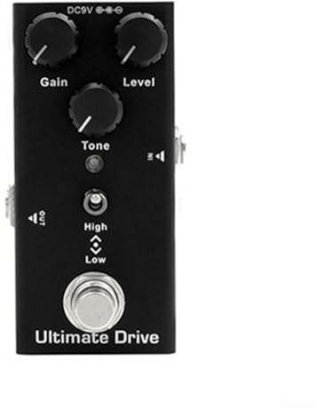 TDCuizent Pédale d'effet portable pour guitare électrique avec retard de distorsion, chorus, trémolo, overdrive, effets numériques et analogiques pour guitare électrique pour alimentation 9 V (B)