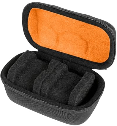 Buxuaaaa Multifunktionell 2 spår klocka förvaringsbox hållare fodral, reseorganisatörer med mjukt foder för armband små föremål smycken dubbelspår klockfodral