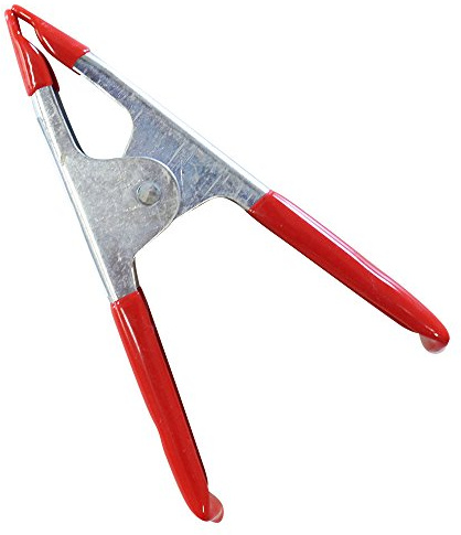 GRIPPICLAMP (12 Pack) 4 (10.2 cm) Metal Spring Clamp | Robust Construction with 1.25 (3.2 cm) Jaw Opening | Protective Vinyl Tips | Multi-Functional Tool for Various Needs