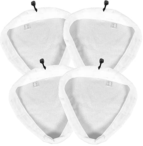 SPARES2GO Microfibre Cloth Cover Pads for Vax S87-T2 Red S88 S88-W1M-B S87-CX1-B S87-T1-B Steam Cleaner Mop (Pack of 4)