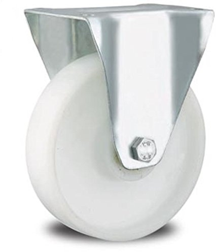 Rolle Bockrolle 100mm Lenkrolle Transportrolle Laufrolle weiß Kunststoff Plastikrolle (Bockrolle 100 mm)