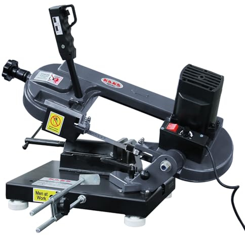 ​KAKA Industrial Benchtop Metal Cutting Band Saw 1000W, 40-88MPM Blade Speed, 0°-45° Adjustable Table, 3.3x4.1 Cutting Capacity BS-85 for Metal/Wood/Plastic -110V