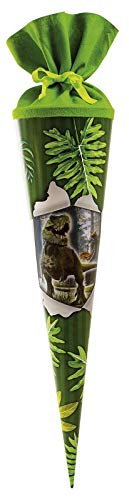 goldbuch T-Rex Schultüte Dino Zuckertüte Einschulung Schulanfang Schule Kinder: Größe: 70 cm rund mit 3D Bild
