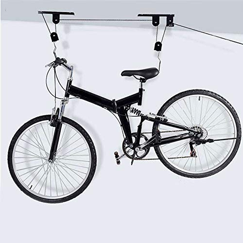 SHOP-STORY – Soporte Elevador para Bicicleta de Techo + Fijaciones y Gancho – con Este Elevador tu Bicicleta Aumenta la Altura