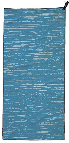 PackTowl Personal Quick Dry Microfiber Towel for Camping and Travel, Ripple Print, Beach - 36 x 59 Inch