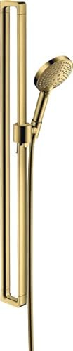 hansgrohe AXOR Citterio E Brauseset mit Raindance Select S 120 3jet Handbrause, 36735990, Farbe: Polished Gold Optic