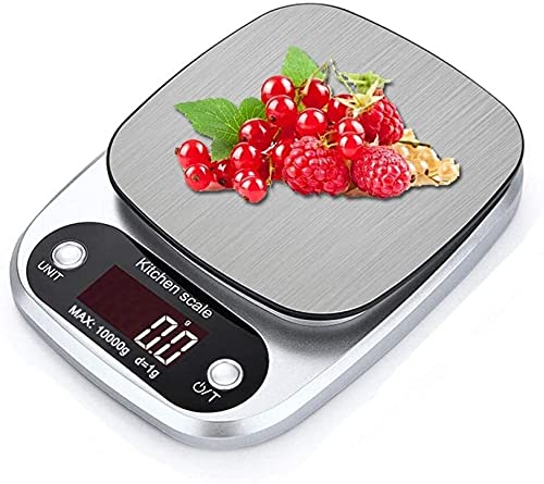 Bilancia da cucina, Bilance da cucina, Mini bilancia tascabile for gioielli bilancia da cucina digitale da 10 kg/1 g bilancia da cucina in acciaio inossidabile bilancia da forno dieta peso bilancia bi