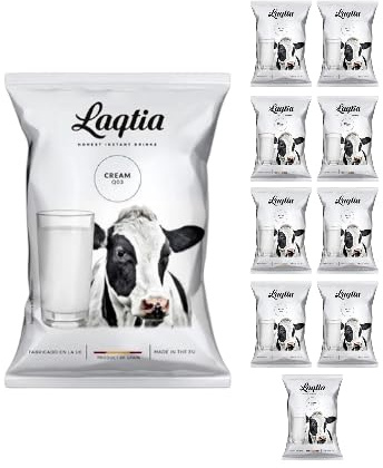 KV&C Granulated Skimmed Milk Powder 5kg, 10 x 500g Bags for Vending, Office | Bulk case of 10 resealable 500g bags for hot drinks, office kitchens, cafés and automated dispensers. Easy to store and use.