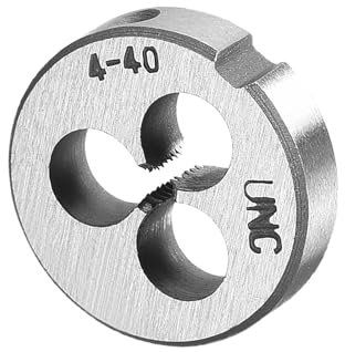 CoCud Filettatrice Rotonda, 4#-40 Unc, Filettatura a Destra in Acciaio Legato - (Applicazioni: per La Lavorazione di Filetti Esterni Su Metallo Plastica)